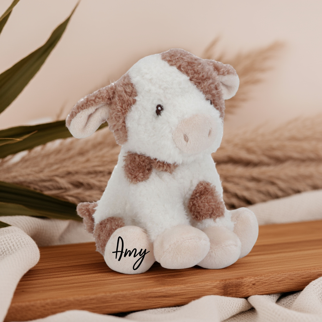 Knuffelkoe 17 cm Little Farm | Little Dutch