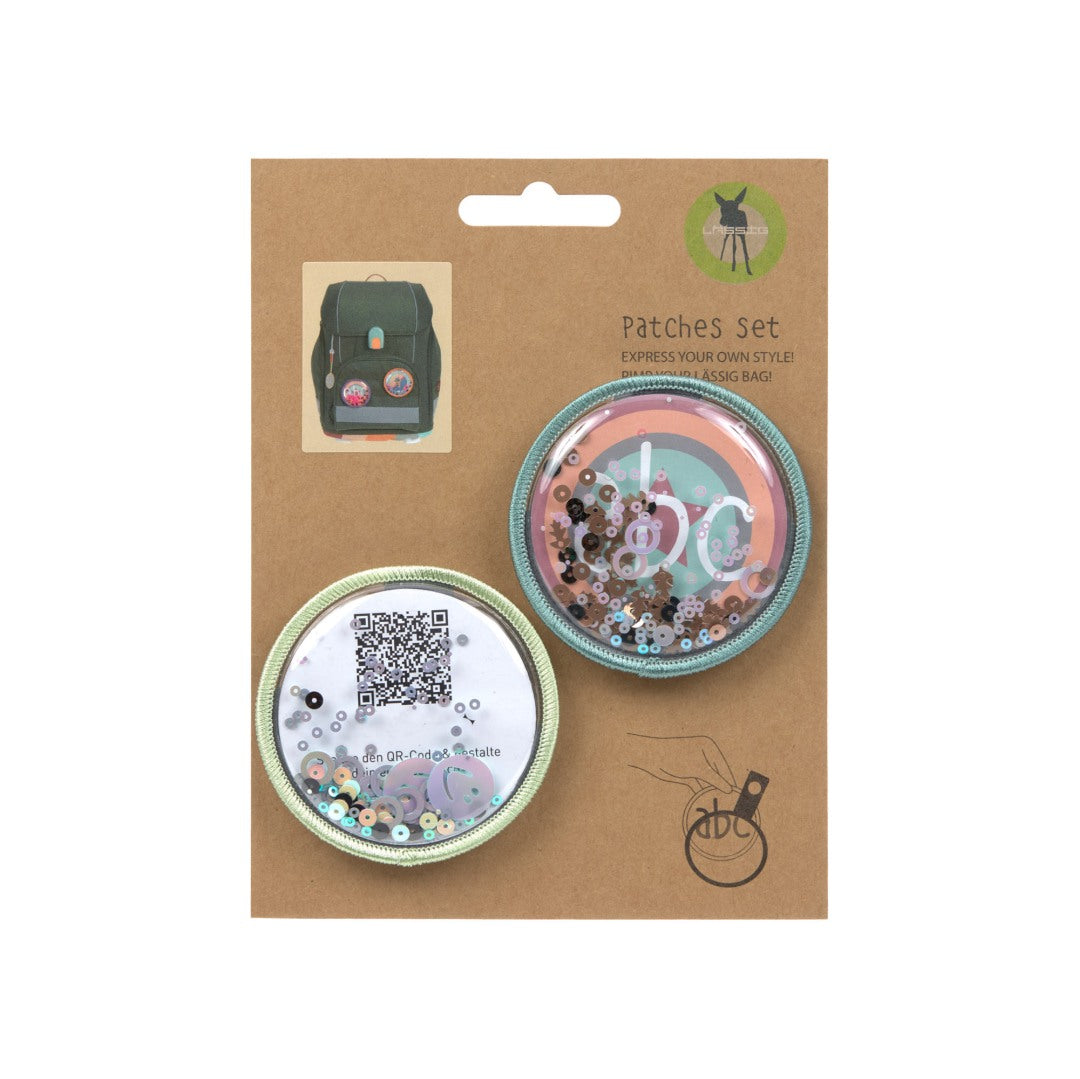 Patches set van 2 - DIY, Blauw Mint | Lassig