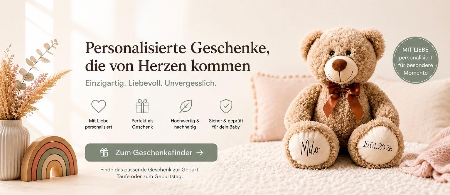 Mit dem Schmatzepuffer Geschenkefinder schnell das passende personalisierte Geschenk finden