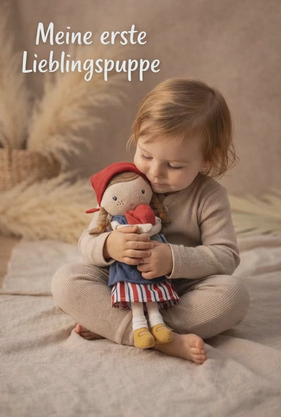 Personalisiertes Babygeschenk – Stoffpuppe mit Name als emotionales Erinnerungsstück für Babys und Kleinkinder