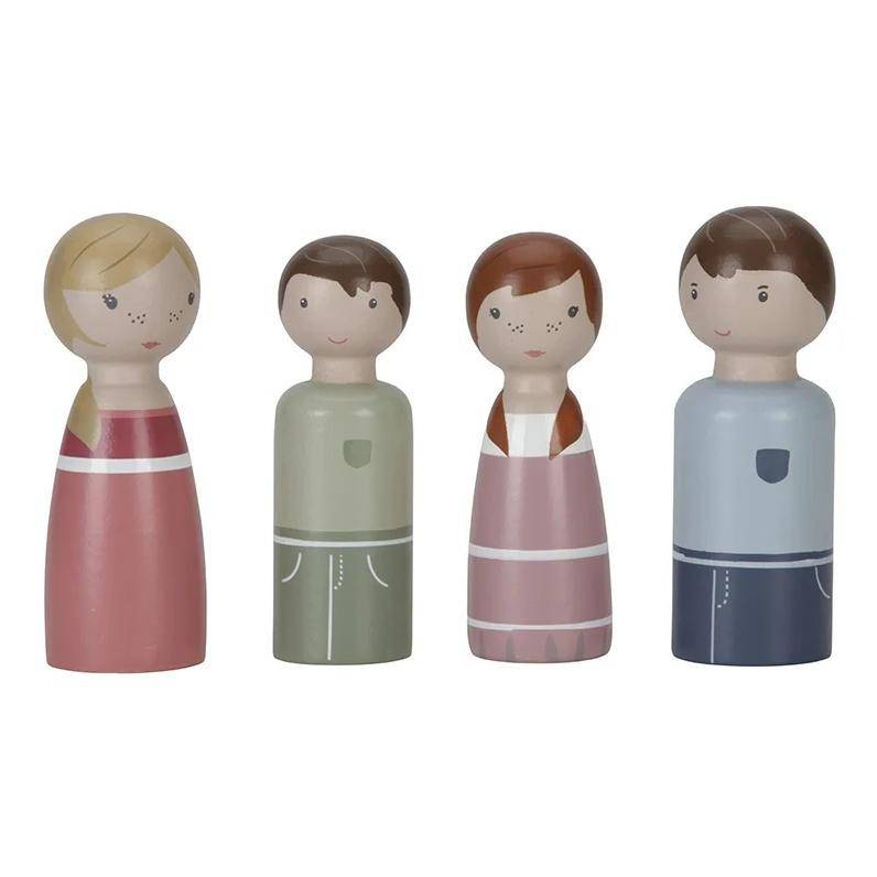 Puppenhaus - Erweiterungsset Familie Rosa | Little Dutch