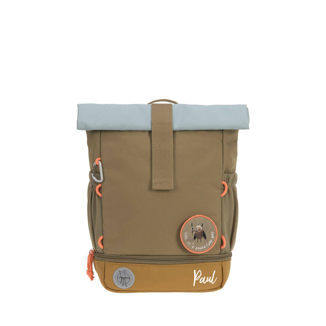 Rucksack Rolltop, natur/oliv | Lässig