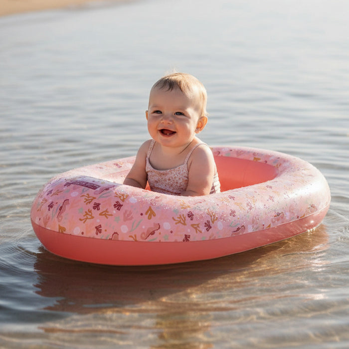 Rosa Schlauchboot für Kinder