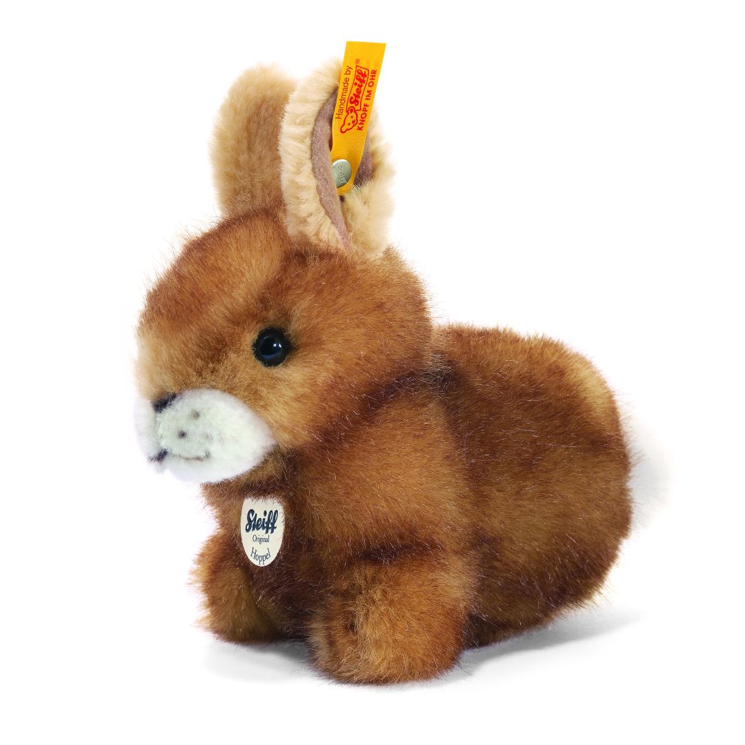 Kuscheltier Hoppel Hase 14cm sitzend, braun | Steiff