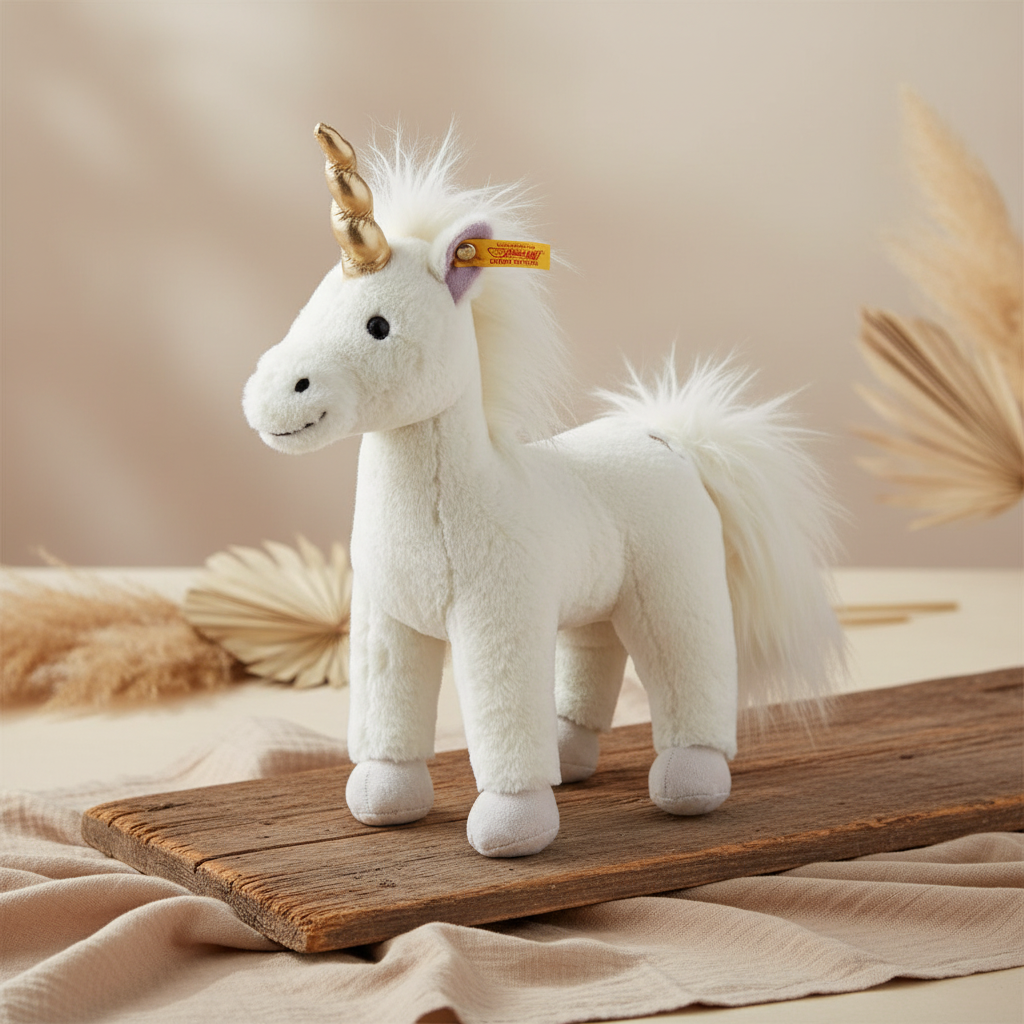 Steiff Unicorn Unica standing, white, 27 cm