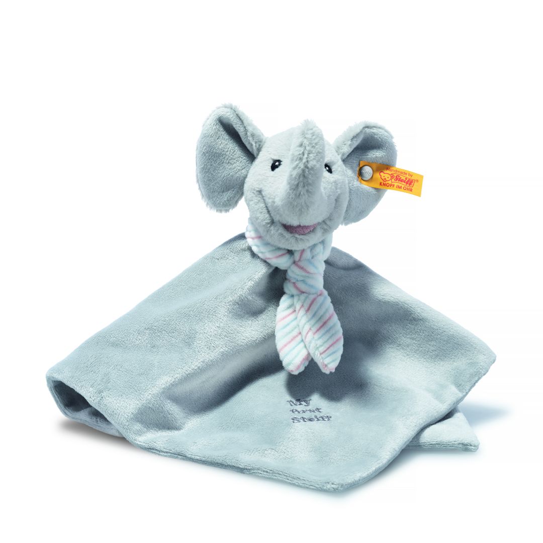 Schnuffeltuch Ellie Elefant, grau 26 cm | Steiff
