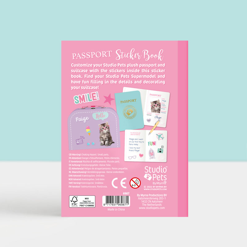 STUDIO PETS – STICKERBUCH FÜR KUSCHELTIERPASS (23 CM)