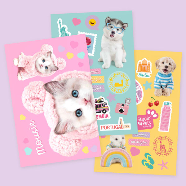 STUDIO PETS – STICKERBUCH FÜR KUSCHELTIERPASS (23 CM)