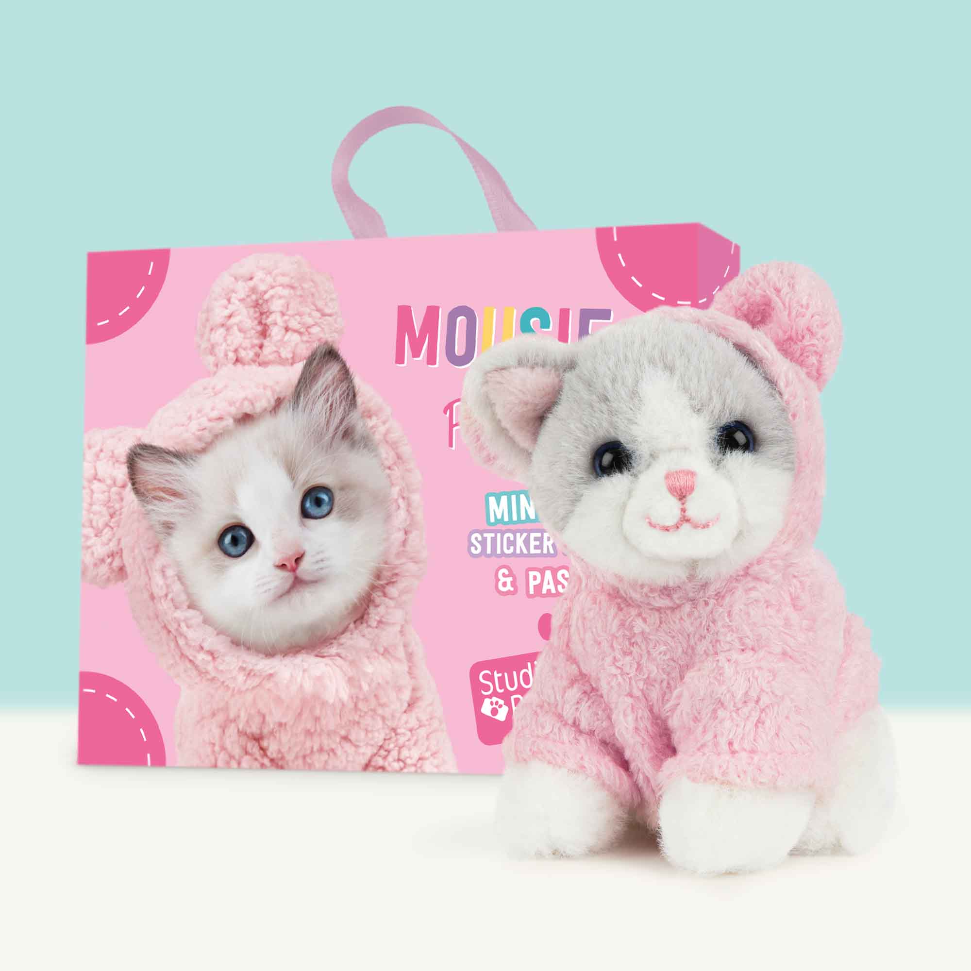 STUDIO PETS – KUSCHELTIER "MOUSIE" (8 CM) INKL. KOFFER & PASS