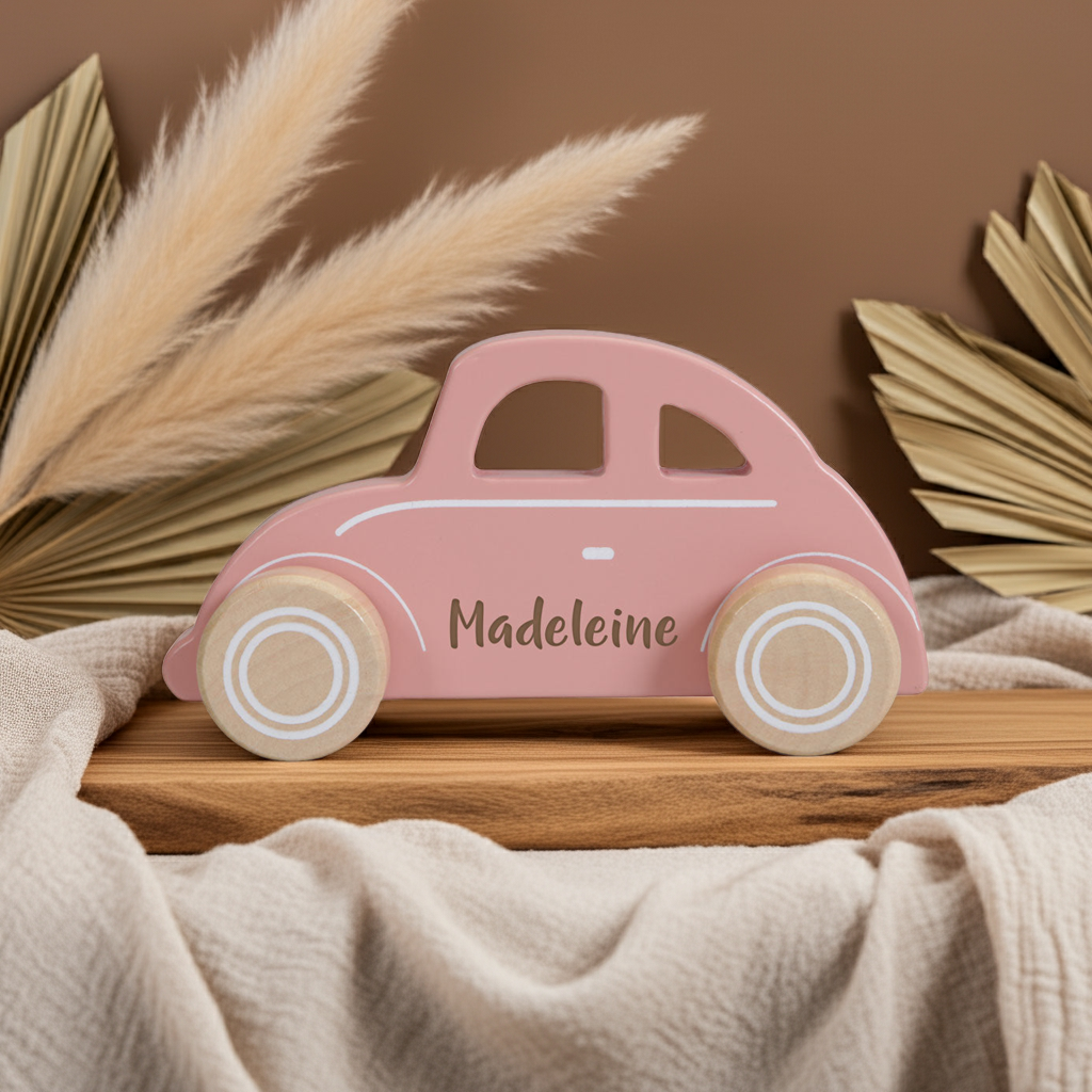 Auto Holz Pink / Rosa | Little Dutch