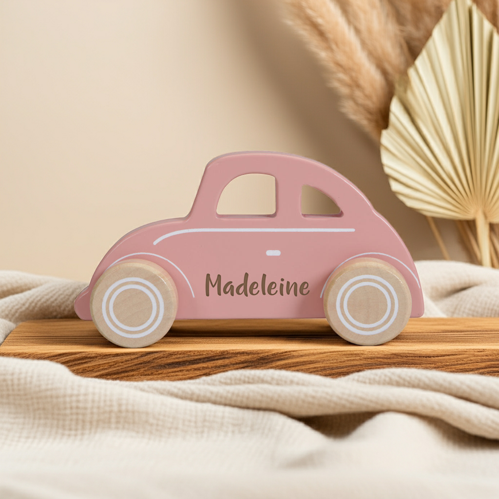 Auto Holz Pink / Rosa | Little Dutch