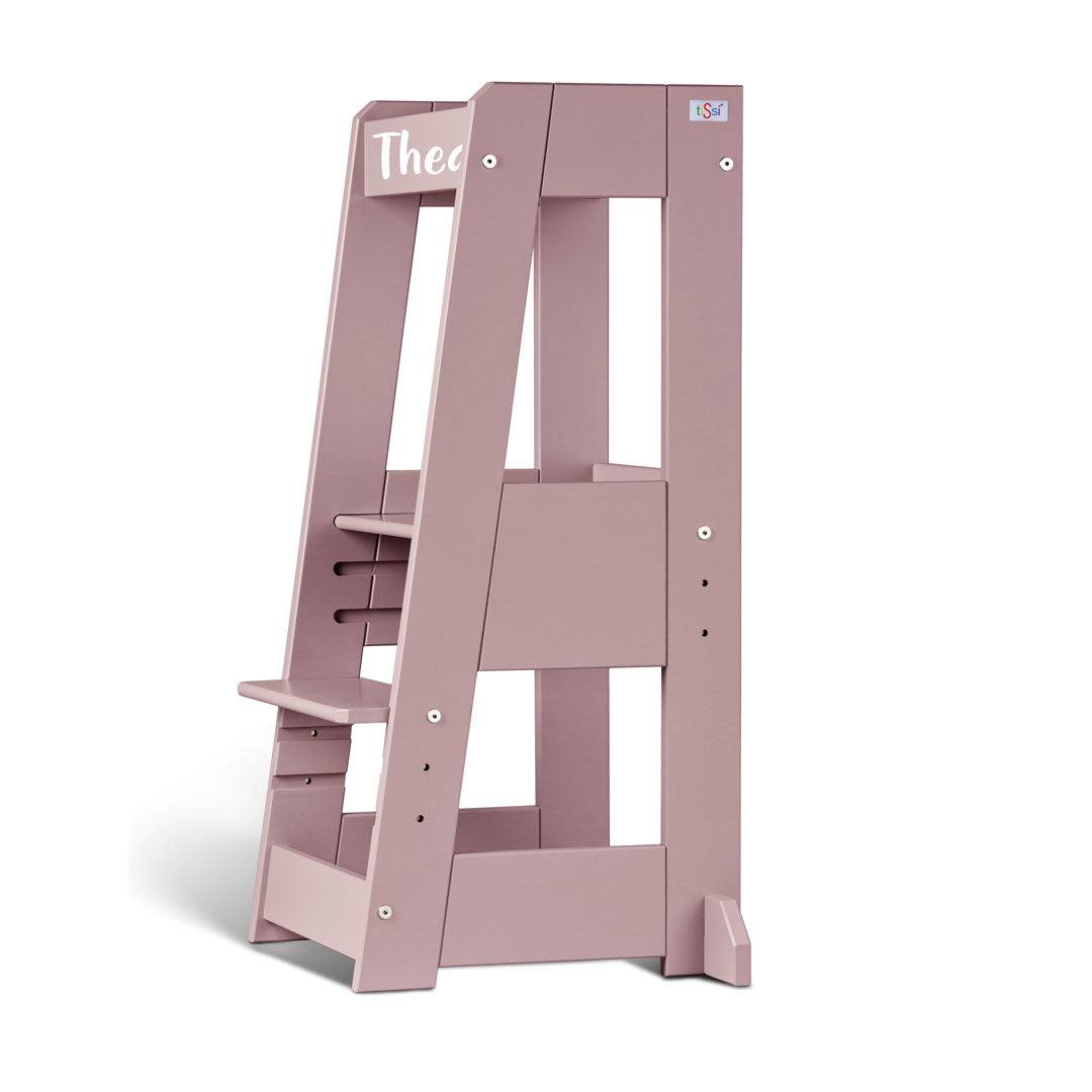 Lernturm Felix - Learning tower - oriental rose | tiSsi® by Schmatzepuffer® personalisierbar
