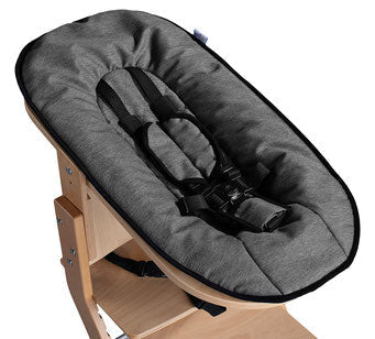 Babyaufsatz für Kinderhochstuhl Hochstuhl natur – grau | tissi