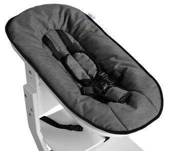 Babyaufsatz für Kinderhochstuhl Hochstuhl weiß/ grau | tissi