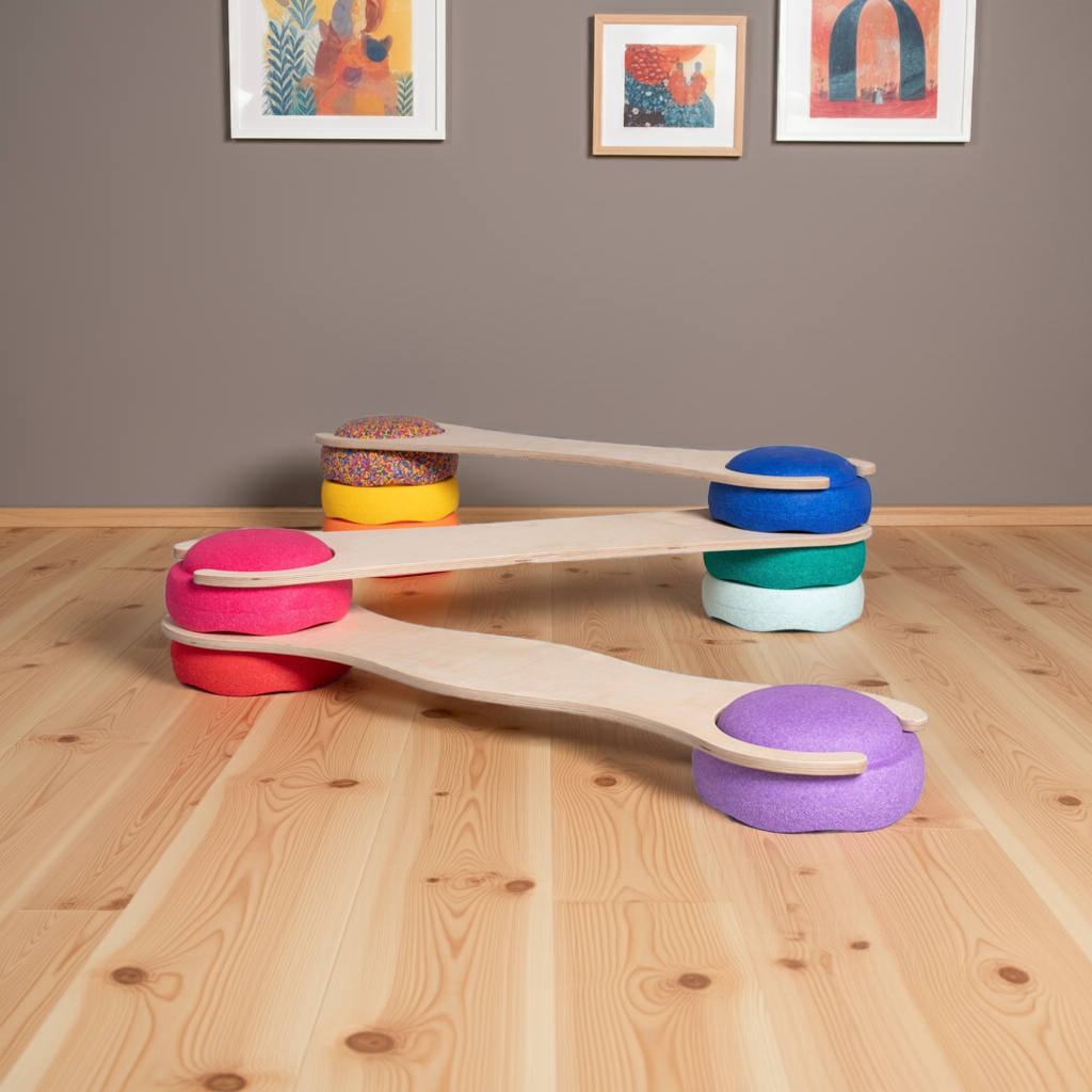 Stapelboard 3er Set DS für Stapelsteine – perfekte Balance und kreative Bewegung