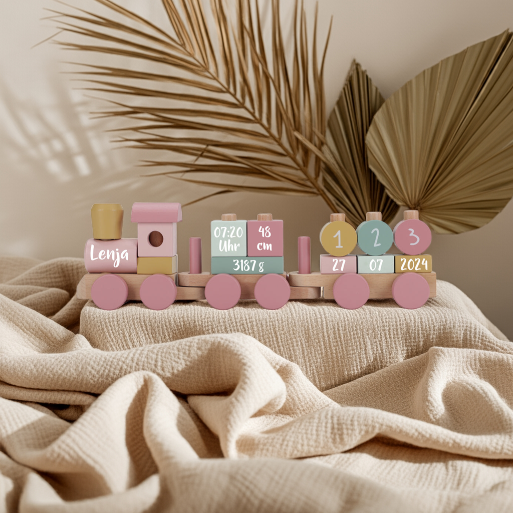 Holz-Zug Fairy Garden "Zur Geburt" | Little Dutch