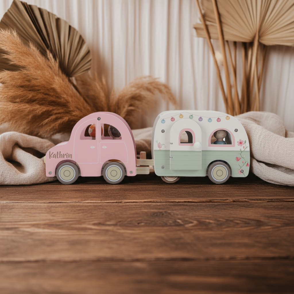Voiture jouet avec caravane | Little Dutch